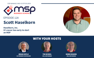 Scott Haselkorn – Its never to early to start an MSP